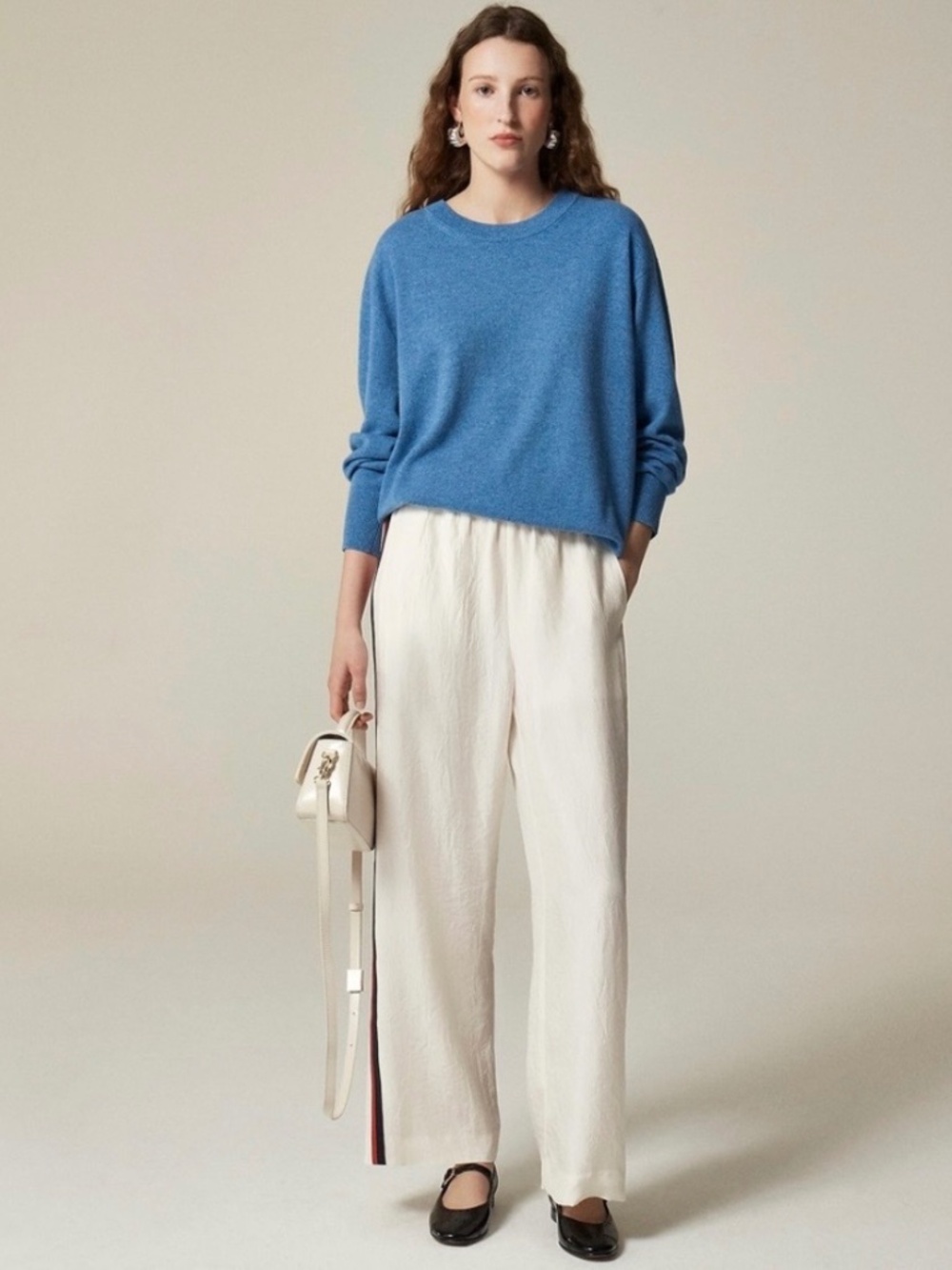 J. Crew Cashmere Relaxed Crewneck Sweater